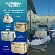 ENGEL 19 Qt Live Bait Pro Cooler with Rechargeable Aerator - Silver 19 Qt