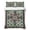 Green, variant on Spring Abstract Floral Full Size Quilt Set Lightweight Bedspread Coverlet Set, Green Pink Geometric Flowers Grid Border Quilted Bedding Cover with 2 Pillow Shams for All Season Layering 78"x90"