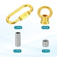 thumbnail image 3 of 2 Pack M10 Kit d'Écrou de Levage, Vis Anneau, 88 lbs Or, 3 of 7