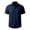 Dark Blue, variant on Kaemgyyd Mens Hawaiian Shirts Breathable Short Sleeve Button Down Shirts Summer Vacation Beach Shirts with Pocket