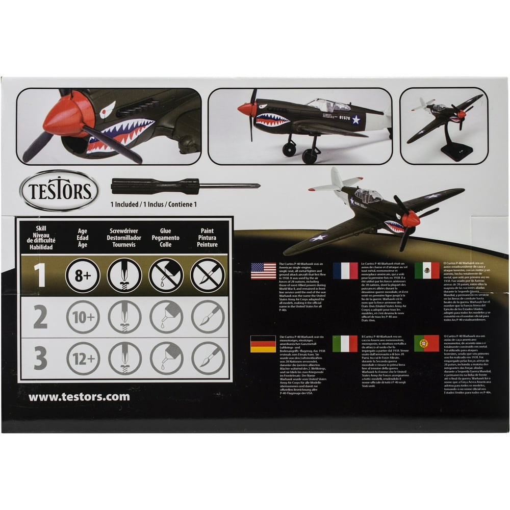 Testors Model KitP40 Airplane Painted