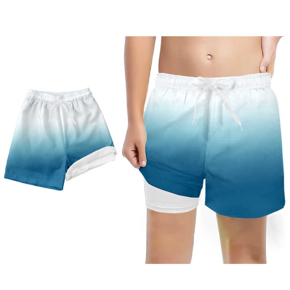 Swim Trunks for Boys Compression Liner Casual Quick Dry Swim Shorts Kids Bathing Suits Boys Swim Trunks Size 5-6 Years
