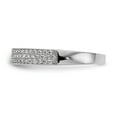 thumbnail image 3 of Solid 14k White Gold Engagement Diamond Wedding Band Ring Size 5.5 (.365 cttw.), 3 of 8