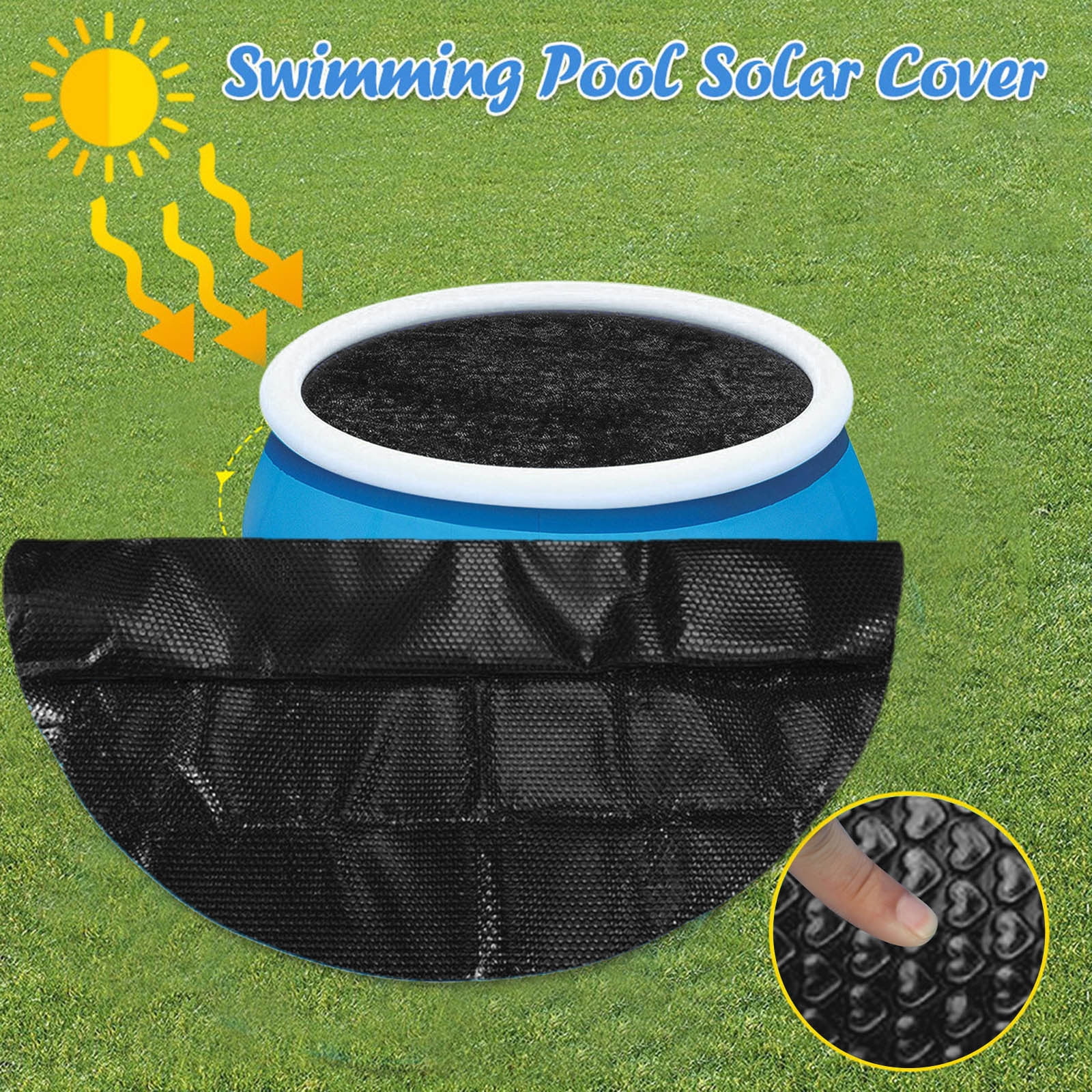 Daiosportswear Clearance 300CM Round Pool Cover, Solar Covers for Above