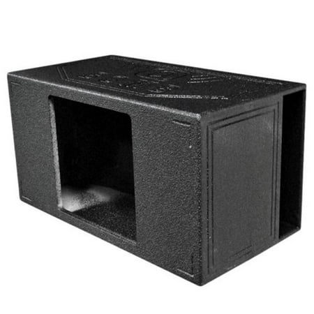 Q Power QBOMB15VL SINGLE SQ Single 15-Inch Side Vented Speaker Box for Kicker L7 Subwoofer with Durable Bed Liner (Best 15 Powered Speakers)