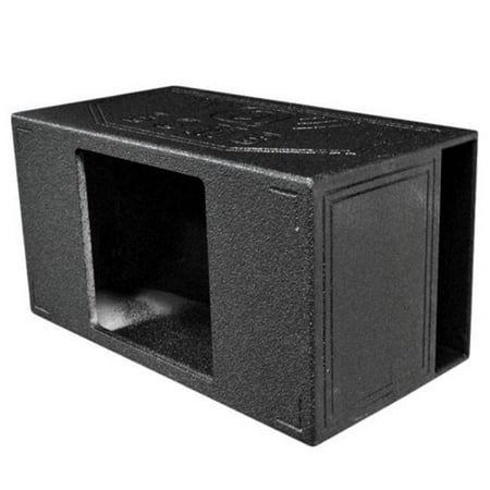 15 Inch Powered Speaker Q Power QBOMB15VL SINGLE SQ Single 15-Inch Side Vented Speaker Box for Kicker L7 Subwoofer with Durable Bed Liner Spray ()