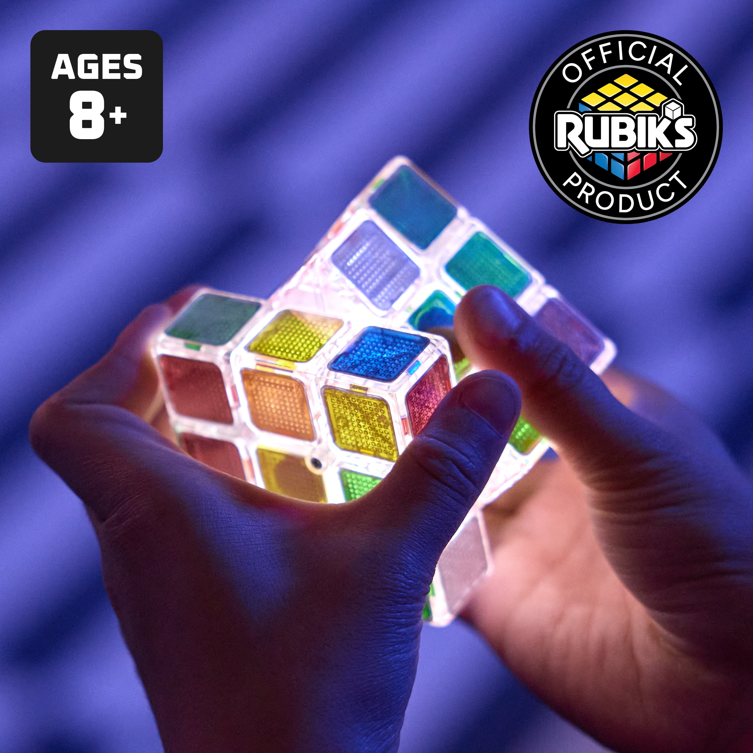 Rubik’s Cube, Pulse Cube, Light-Up Brain Teaser Puzzle for Adults & Speedy Solvers, Solve the Puzzle Before the Lights Turn Off Problem-Solving Challenging Brain Teaser Fidget Toy for Kids Ages 8 & Up