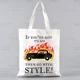 thumbnail image 5 of Good Omens Grow Better bolso de compras reutilizable para mujer, bolsas de lona con estampado ecológico, bolsos de hombro para Shopper de dibujos animados, 5 of 5