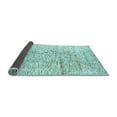 thumbnail image 2 of Ahgly Company Indoor Square Solid Light Blue Modern Area Rugs, 4' Square, 2 of 4