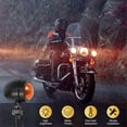 thumbnail image 2 of 4Pcs Black Motorcycle Turn Signal Indicator Lights for Honda Fatboy Chopper B Series Moto Blinker Light, 2 of 5