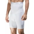 thumbnail image 4 of Spencer Men's Tummy Control Shorts High Wais Slimming Anti-Curling Underwear Body Shaper Seamless Boxer Brief (M, White), 4 of 8