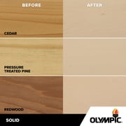 Olympic 1 Gallon SC-1062 Pink Sand Exterior Solid Wood Protector Stain Plus Sealer in One