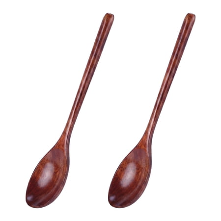 REGALWOVEN Cooking Utensil Set Wood Kitchen Utensils Cooking Spoons for Non Stick Cookware Essential Kitchen Gadgets for Home Cooking Brown B 2