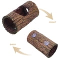 thumbnail image 3 of Minkissy Light Brown Resin Bark Log Hideaway for Gecko Lizard Turtle Habitat Decor Suction Cup, 3 of 6