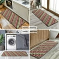 thumbnail image 6 of Red and Green Christmas Striped Pattern Kitchen Rug Mat,Kitchen Runner Rugs Non Skid Washable,Decorative Kitchen Floor Mats for Kitchen,Sink,Laundry,17"x47.2", 6 of 7