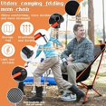 thumbnail image 2 of Silla de camping, silla de playa plegable ultraligera compacta, silla de camping plegable portátil, silla plegable portátil ultraligera con bolsa de transporte para acampar, picnic, pesca, 2 of 5