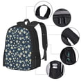 thumbnail image 2 of Easygdp Daisy Floral B Mochila de Gran Capacidad Minimalista Ideal para Escuela, Viajes y Uso Diario, 2 of 6