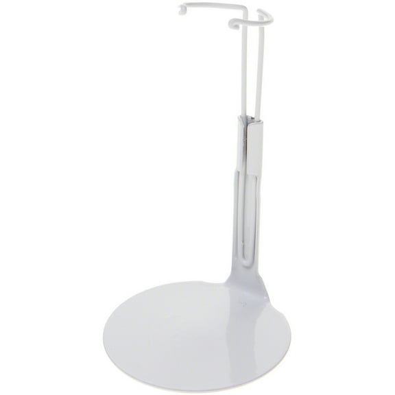 Kaiser 1101 White Adjustable Doll Stand, fits 5 to 6 inch Dolls, waist width adjusts from 0.75 to 1 inches, Pack of 3