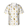 thumbnail image 1 of Balery Beer Camisas hawaianas de manga corta para hombre, camisas playeras de corte holgado, camisas de vacaciones con botones,Small, 1 of 7