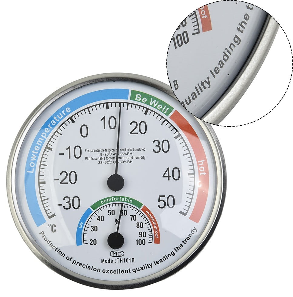 HpLive 2 Stück Thermometer Analoges Innenthermometer Hygrometer
