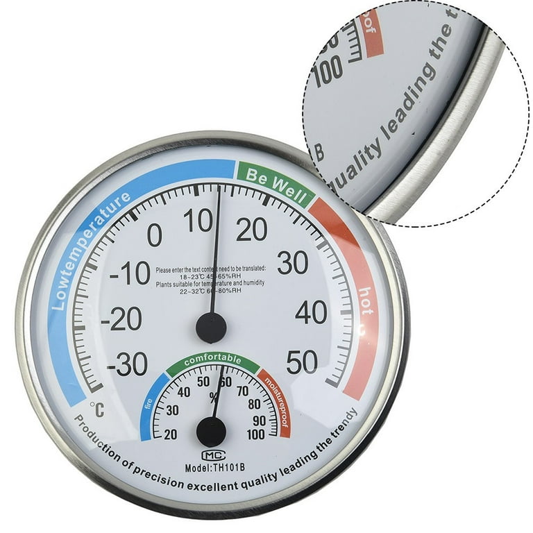 Generic iSH09-M608358mn Searon Indoor Thermometer Hygrometer Humidity Meter,  Room Temperature Humidity Monitor Gauge, High/Low Temperature Humidity Dis