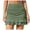 Army Green, variant on Women's Swim Skirt - High Waisted with Built - in Brief, Ruched Design, Polyester & Spandex, for Beach and Pool Parties