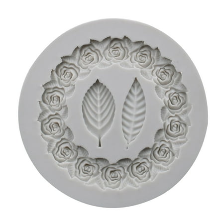 

Andoer Wreath Silicone Liquid Mold Kitchen Cake Chocolate DIY Mold Fondant Baking Mold