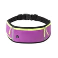 thumbnail image 4 of Outdoor Sports Waist Bag with Water Bottle Strap Reflective Running Belt Pouch for Hiking Cycling, Green, 4 of 5