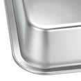 thumbnail image 5 of for Cat Litter Pan for Older Cats Stainless Steel Rabbit Litter Box Small Non Stick Smooth Surface Never Rust 14x10x4 In, 5 of 8