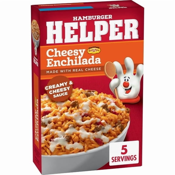 Hamburger Helper Cheesy Enchilada Rice 7.5 oz Box (Pack of 5)