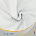 thumbnail image 6 of Color Sense 100% Cotton Waffle Weave Throw Blanket- Lightweight, Soft and Warm for Couch, Sofa and Bed- Full/Queen (90"X90") White, 6 of 7