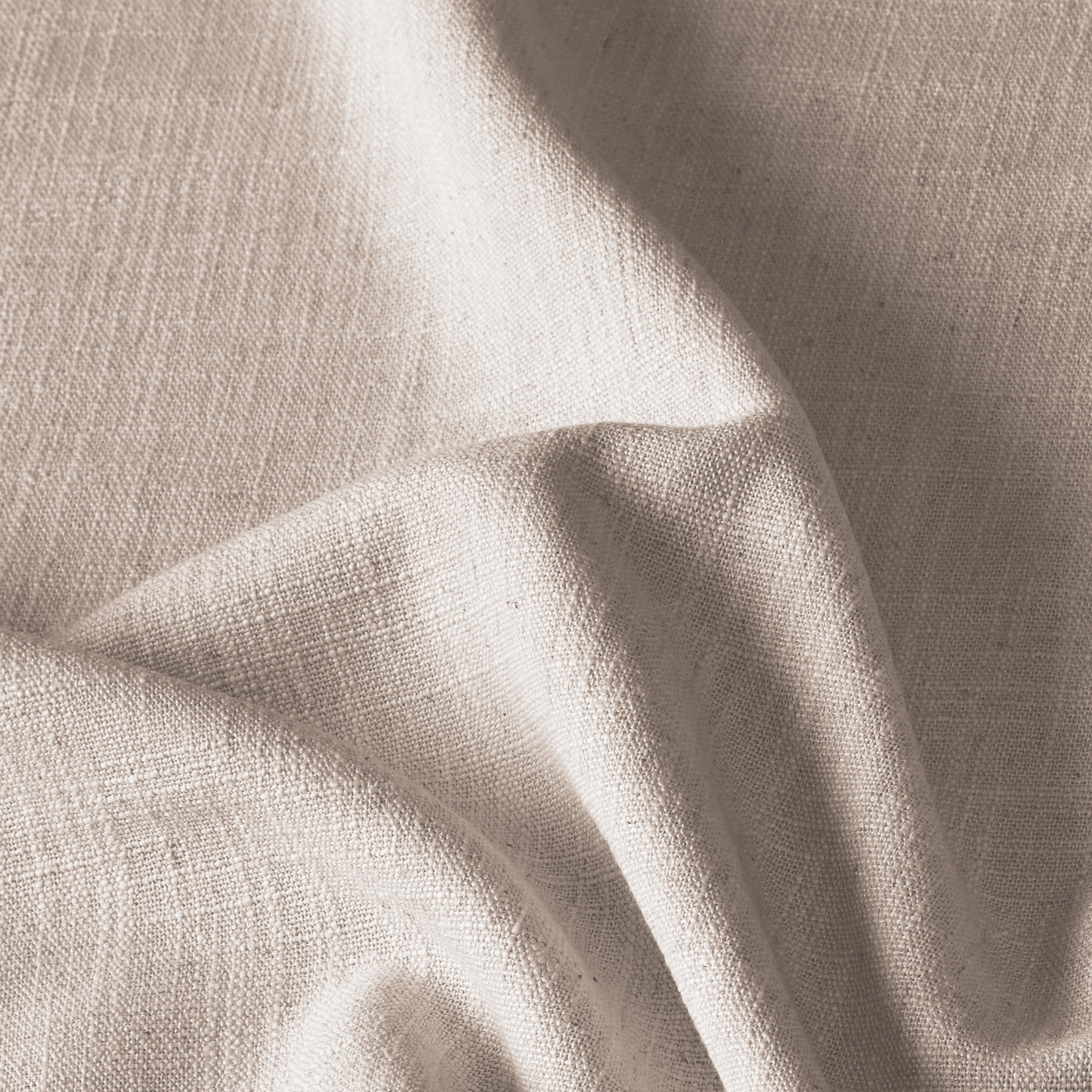 TWOPAGES Blackout Curtain 42 W X 84 L Inches Pinch Pleat Drape Linen Blend Window Treatment for Bedroom, 1 Panel, Tapioca