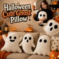 thumbnail image 3 of Decorative Throw Pillow 12 Inch Ghost Shaped Plush Single Pack for Halloween Home Decor, 3 of 7