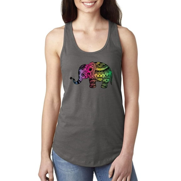 Normal is Boring - Women's Racerback Tank Top, up to Women Size 2XL - Elephant