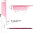 thumbnail image 2 of Rat Tail Combs for Hair Stylist, Parting Combs for Braiding Hair, Detangling Teasing Comb, Nylon Pintail Comb with Stainless Steel (Pink - 2 Packs), 2 of 5