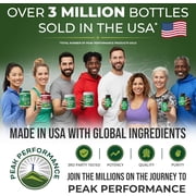 Peak Performance L-Lysine + Monolaurin Immune Support Supplement, Skin & Lip Care, 60 Count