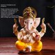 thumbnail image 4 of Oro Señor Ganesha Estatuas, 7.7in Resina Dios Señor Ganesha Ídolo Estatua, India Ganesh Hindú Elefante Dios Estatua, Dios Hindú Para La Decoración Del Coche Diwali Regalos De, 4 of 8