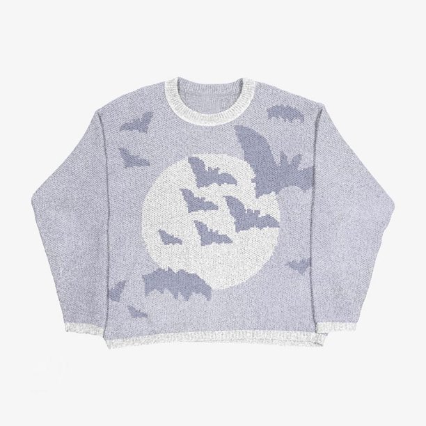 Suéter de punto con diseño de araña, estilo gótico, punk, hip hop, rap, retro, vintage, holgado, Y2K, para hombre y mujer, jersey de gran tamaño