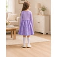 thumbnail image 3 of Lanbubble Toddler Girls Long Sleeve Dress A-Line Casual Play Dresses Size 4-5T, 3 of 5