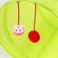 thumbnail image 2 of Green Foldable Cat Tunnel, Large Space, Sound Bell, Crinkle Design, Durable Cat Toy, for Indoor Pet Training, 2 of 4