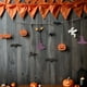 thumbnail image 3 of Banner de Halloween Decoraciones de Halloween Calabaza Fantasma Murciélago Araña Sombrero Spooky Photo Props Banner colgante Garland para Wall Mantle, 3 of 5