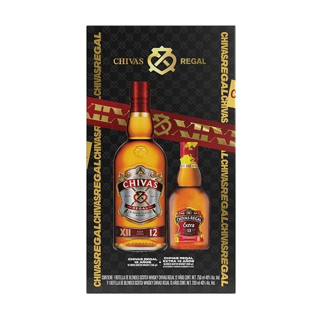 Whisky Chivas Regal 12 años 750 ml +1 Chivas Regal 13 años 200 ml