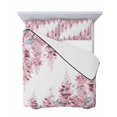 thumbnail image 7 of Quilts Twin Size Bedding Set, Pink Wisteria Lightweight Quilted Comforter, Sprinng Summer Pastoral Flowers Botanical Soft Reversible Bedspread Coverlet with Pillow Covers for All Season, 68" x 86", 7 of 7
