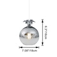 thumbnail image 2 of Kiven Plug-in Pendant with Dimmable Light Cord (15ft), Glass Shade Hanging Office Pendant, Bulb Not Included - 1 Piece (White), 2 of 6
