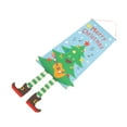 thumbnail image 1 of Christmas Flags, Cloth Widely Applicable Christmas Hanging Sign Lovely Appearance  For Offices, 1 of 8