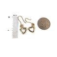 thumbnail image 2 of HEART 14K YELLOW GOLD EARRINGS, 2 of 4