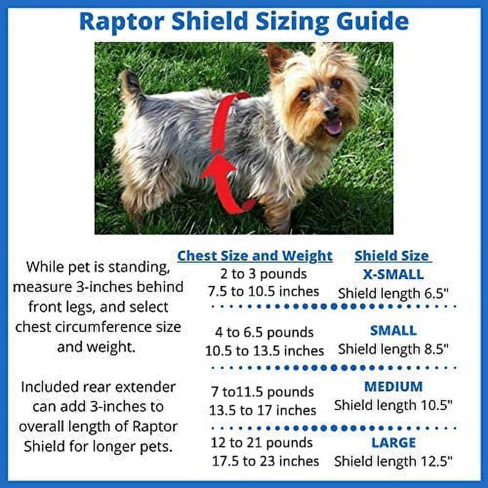 Raptor Shield  Small, 4-6.5 lbs, Chest 10.5 to 13.5"