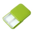 thumbnail image 4 of Hovmgk MoistureProof Mini Organizer Box, 2 Grids Airtight Portable Container for Jewelry & Small Accessories, Compact Organizer Box for Travel & Daily Use, Yellow/Green/Blue, 4 of 7