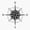 1pcs, variant on Compass Rose Nautical Navigation Design Sticker