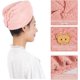 thumbnail image 2 of Toalla De Cabello Grueso Con Botón, Toalla De Microfibra, Gorro Para Cabello Seco Y Gorro De Natación.(Rosa Claro), 2 of 5